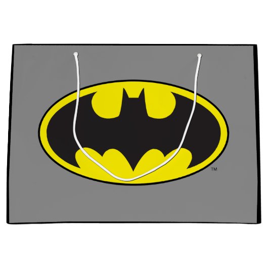 Batman Symbool | Bat Ovaal Logo Groot Cadeauzakje (Voorkant)