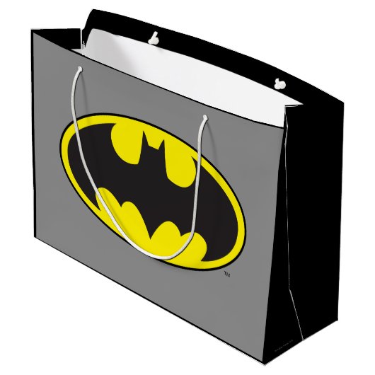 Batman Symbool | Bat Ovaal Logo Groot Cadeauzakje (Achterkant Gekanteld)