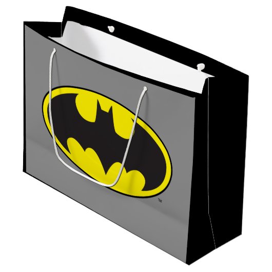 Batman Symbool | Bat Ovaal Logo Groot Cadeauzakje (Voorkant Gekanteld)