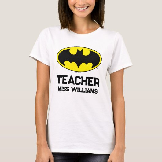 Batman Symbool | Bat Ovaal Logo T-shirt (Voorkant)