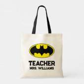 Batman Symbool | Bat Ovaal Logo Tote Bag (Achterkant)