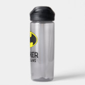 Batman Symbool | Bat Ovaal Logo Waterfles (Achterkant)