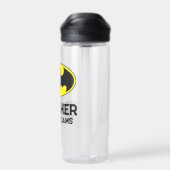Batman Symbool | Bat Ovaal Logo Waterfles (Achterkant)