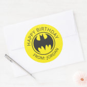 Batman-symbool | BBT Circle Logo | Gefeliciteerd Ronde Sticker (Envelop)