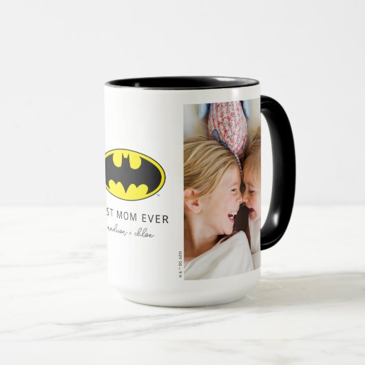 Batman-symbool | Beste mam foto Mok (Voorkant rechts)
