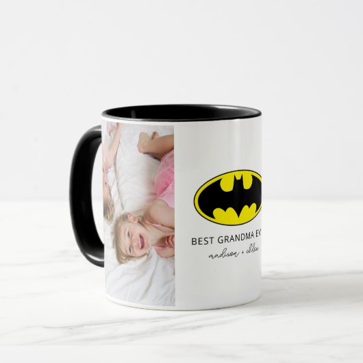 Batman-symbool | Beste oma foto Mok (Voorkant links)