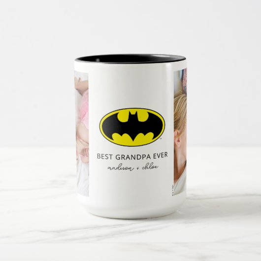 Batman-symbool | Beste opa foto Mok (Midden)