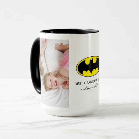 Batman-symbool | Beste opa foto Mok (Voorkant links)