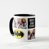 Batman-symbool | Beste papa fotocollage Mok (Voorkant links)