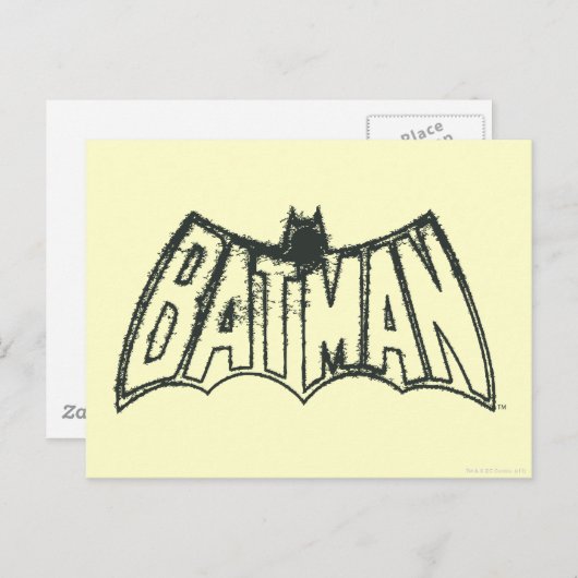 Batman |  symbool Logo Briefkaart (Voorkant / Achterkant)