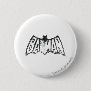 Batman    symbool Logo Ronde Button 5,7 Cm