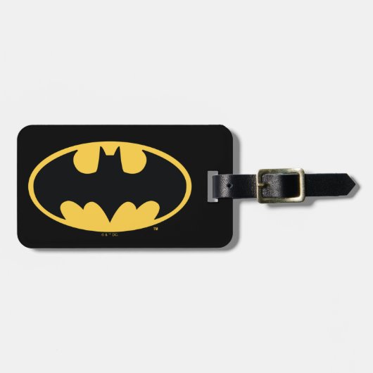 Batman-symbool | Ovaal logo Bagagelabel (Voorkant horizontaal)
