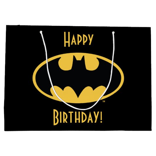 Batman-symbool | Ovaal logo Groot Cadeauzakje (Achterkant)