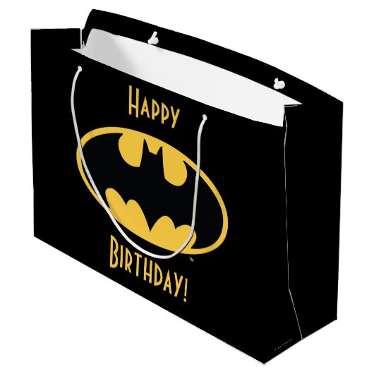 Batman-symbool | Ovaal logo Groot Cadeauzakje (Achterkant Gekanteld)
