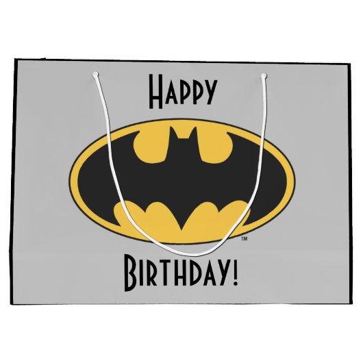 Batman-symbool | Ovaal logo Groot Cadeauzakje (Achterkant)