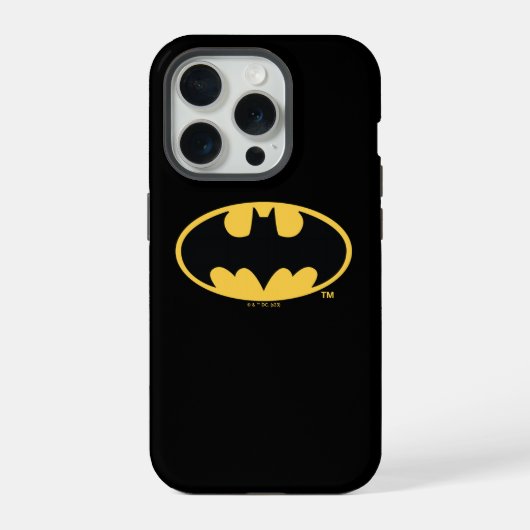 Batman Symbool | Ovaal Logo iPhone Hoesje (Achterkant)