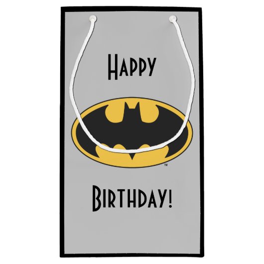 Batman-symbool | Ovaal logo Klein Cadeauzakje (Achterkant)