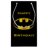 Batman Symbool | Ovaal verloop logo Klein Cadeauzakje (Achterkant)