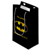 Batman Symbool | Ovaal verloop logo Klein Cadeauzakje (Voorkant Gekanteld)