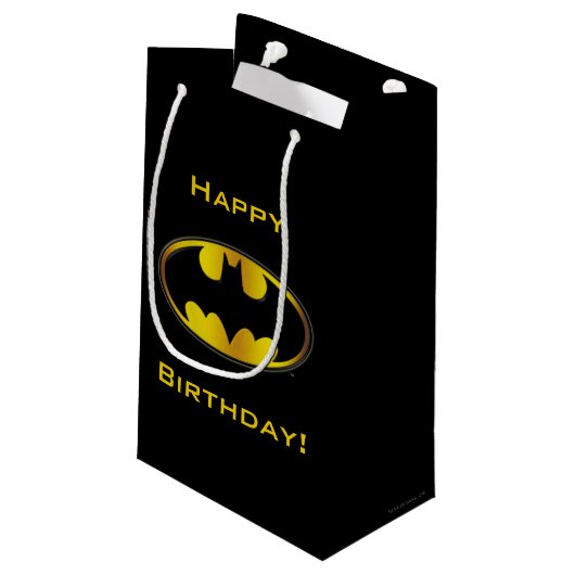 Batman Symbool | Ovaal verloop logo Klein Cadeauzakje (Achterkant Gekanteld)