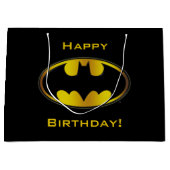 Batman-symbool | Ovale verloop logo Groot Cadeauzakje (Voorkant)