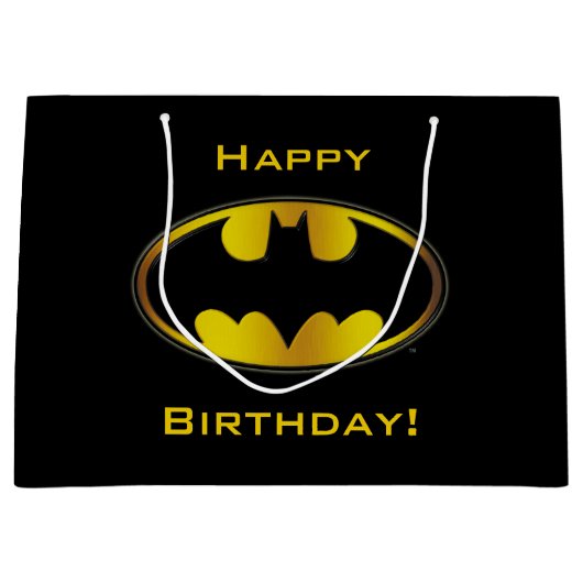 Batman-symbool | Ovale verloop logo Groot Cadeauzakje (Voorkant)