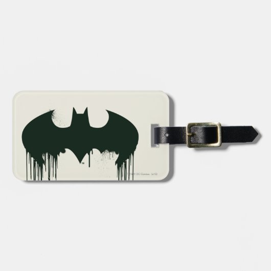Batman-symbool | Spraypaint-logo Bagagelabel (Voorkant horizontaal)