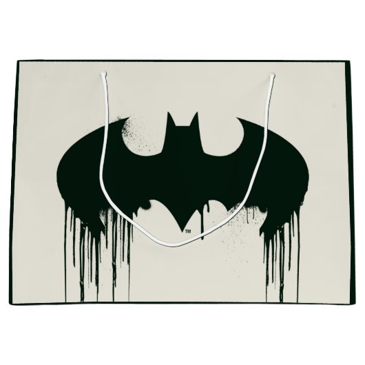 Batman Symbool | Spraypaint Logo Large Cadeautasje (Voorkant)