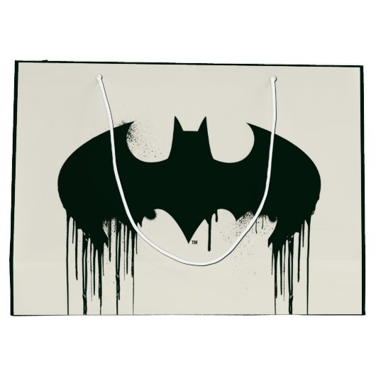 Batman Symbool | Spraypaint Logo Large Cadeautasje (Achterkant)