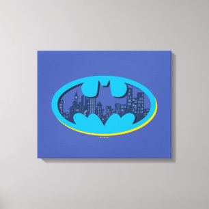 Batman   Symbool van de stad Arkham Canvas Afdruk