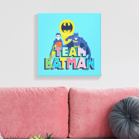 Batman | Team Batman Canvas Afdruk (Insitu (Woonkamer))