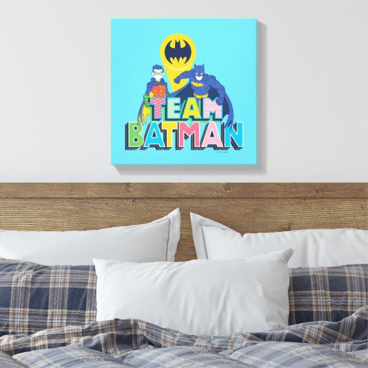 Batman | Team Batman Canvas Afdruk (Insitu (Slaapkamer))