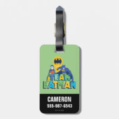 Batman | Team Batman en Robin Bagagelabel (Achterkant verticaal)