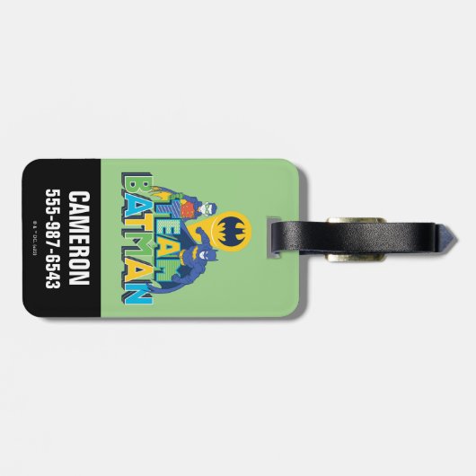 Batman | Team Batman en Robin Bagagelabel (Achterkant horizontaal)