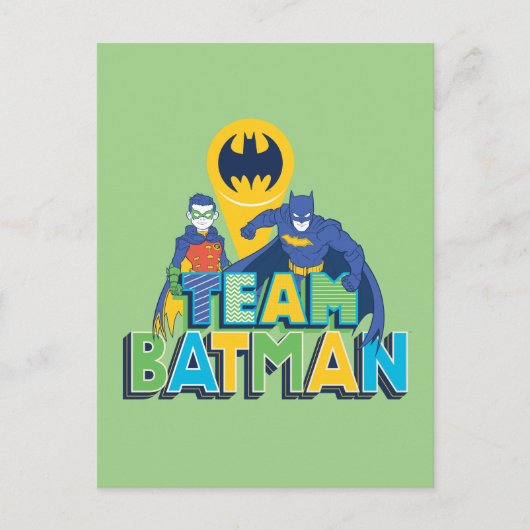 Batman | Team Batman en Robin Briefkaart (Voorkant)