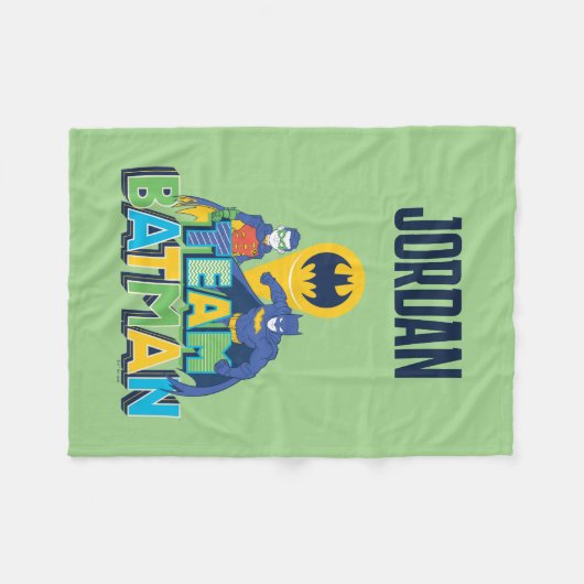 Batman | Team Batman en Robin Fleece Deken (Voorkant (Horizontaal))