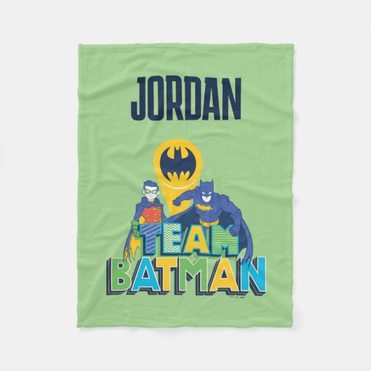 Batman | Team Batman en Robin Fleece Deken (Voorkant)