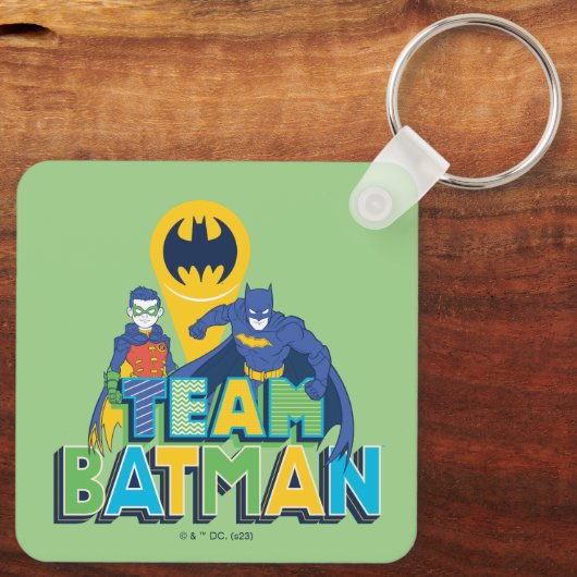 Batman | Team Batman en Robin Sleutelhanger (Achterkant)