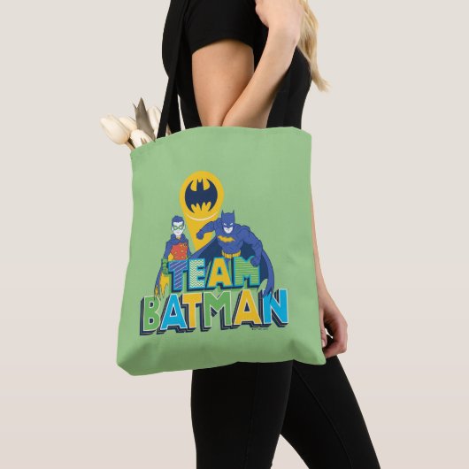 Batman | Team Batman en Robin Tote Bag (Dichtbij)