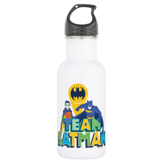 Batman | Team Batman en Robin Waterfles (Voorkant)