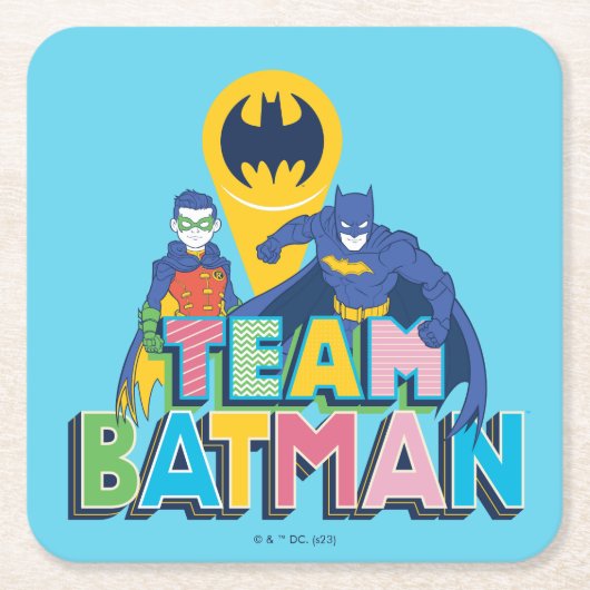 Batman | Team Batman Kartonnen Onderzetters (Voorkant)