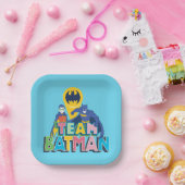 Batman | Team Batman Papieren Bordje (Feest)