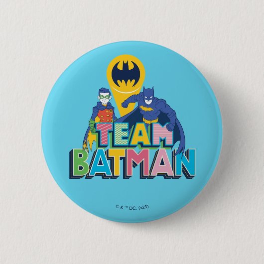 Batman | Team Batman Ronde Button 5,7 Cm (Voorkant)