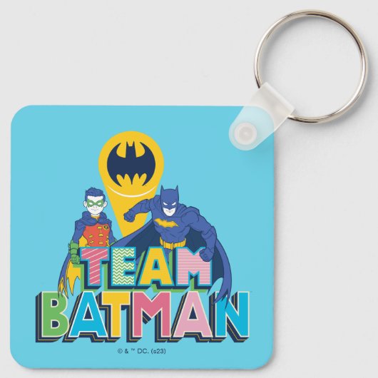 Batman | Team Batman Sleutelhanger (Achterkant)