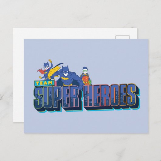 Batman | Team Super Heroes Briefkaart (Voorkant / Achterkant)