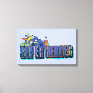 Batman   Team Super Heroes Canvas Afdruk