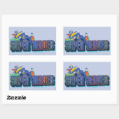Batman | Team Super Heroes Rechthoekige Sticker (Vel)