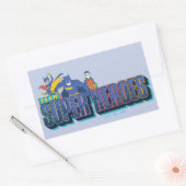 Batman | Team Super Heroes Rechthoekige Sticker (Envelop)