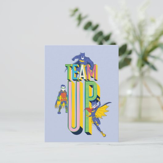 Batman | Team Up Briefkaart (Staand voorkant)