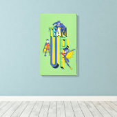 Batman | Team Up Canvas Afdruk (Insitu (Houten vloer))